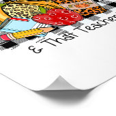 Leopard Herbstwoche Dankbarkeit Teacher Life The Poster (Ecke)