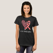 Leopard Herzerkrankung Deep Vene Thrombose Awarene T-Shirt (Vorne ganz)