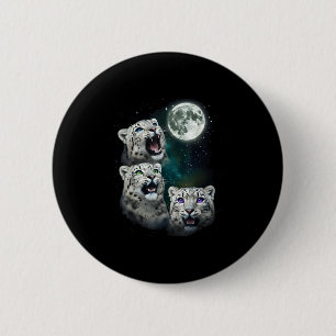 Leopard heult im Weltraum Vollmond in der Nacht St Button