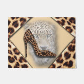 Leopard High Heel & Face Design Fußmatte (Vorderseite)