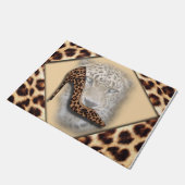 Leopard High Heel & Face Design Fußmatte (Schrägansicht)