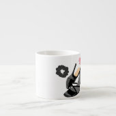 Leopard High Heel & Rose Tasse (Vorderseite)