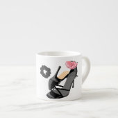 Leopard High Heel & Rose Tasse (Vorderseite Rechts)