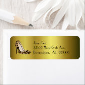 Leopard High Heels benutzerdefinierte Adressenmark (Insitu)