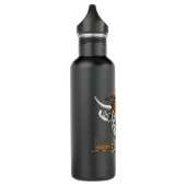 Leopard Highland Cow Not Today Heifer Western Farm Edelstahlflasche (Links)