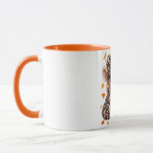 Leopard Highland Kuh Fall Coquette Preppy Herbst Tasse (Links)