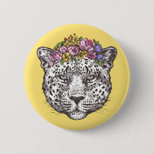 Leopard Hippie Chic Button