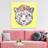 Leopard Hippie Chic Leinwanddruck (Insitu (Wohnzimmer))