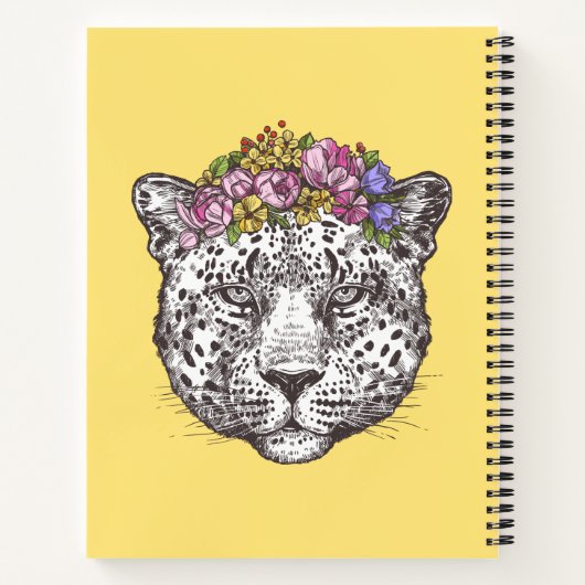 Leopard Hippie Chic Notizblock (Rückseite)