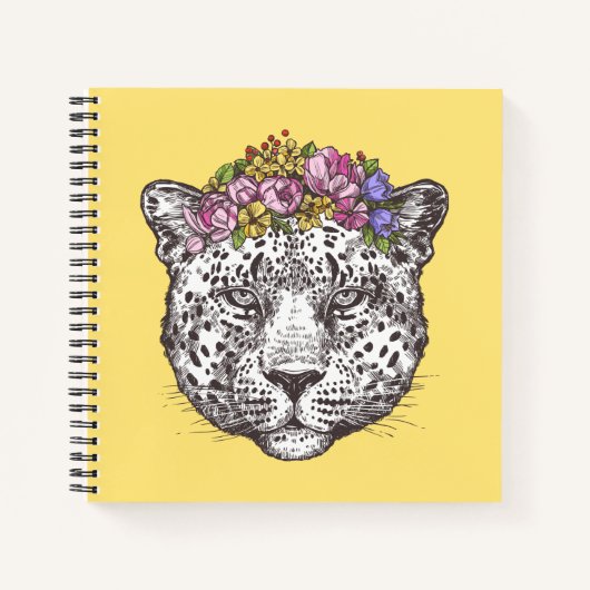 Leopard Hippie Chic Notizblock (Vorderseite)