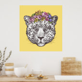 Leopard Hippie Chic Poster (Küche)