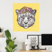 Leopard Hippie Chic Poster (Heimbüro)