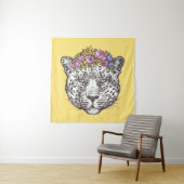 Leopard Hippie Chic Wandteppich (Beispiel)