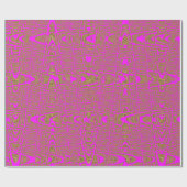 Leopard Hot Pink Moderne geometrische Abstrakte We Geschenkpapier (Flach)