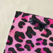Leopard Hot Pink Painted Textur Strandtuch (Beispiel)