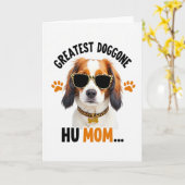 Leopard-Hund-Musterkarte Karte (Gelbe Blume)