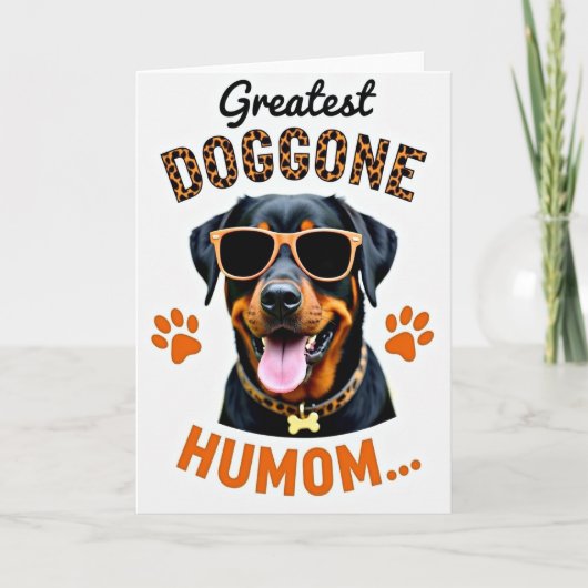 Leopard Hund Tolles Humor Karte (Vorderseite)