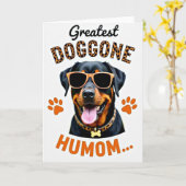 Leopard Hund Tolles Humor Karte (Gelbe Blume)
