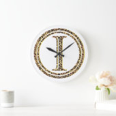 Leopard I Große Wanduhr (Zuhause)