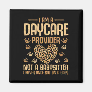 Leopard Ich bin Tagesmutter und kein Babysitter Magnet