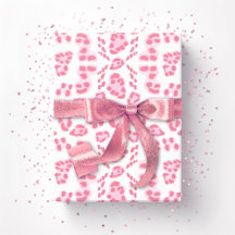 Leopard-Ikat in Rosa