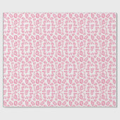Leopard-Ikat in Rosa Geschenkpapier (Flach)