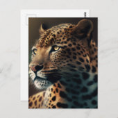 Leopard Illustration Animal Design Postkarte (Vorne/Hinten)