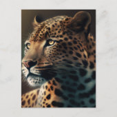 Leopard Illustration Animal Design Postkarte (Vorderseite)