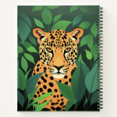 Leopard im Dschungel Notizblock (Rückseite)