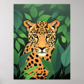 Leopard im Dschungel Poster (Vorne)