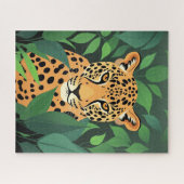 Leopard im Dschungel Puzzle (Horizontal)