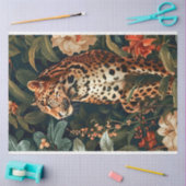 Leopard im Dschungel Seidenpapier (Basteln)