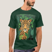 Leopard im Dschungel T-Shirt (Vorderseite)