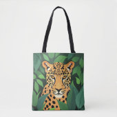 Leopard im Dschungel Tasche (Vorderseite)