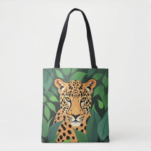 Leopard im Dschungel Tasche (Vorderseite)