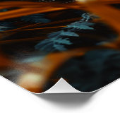 Leopard im Gras Poster (Ecke)