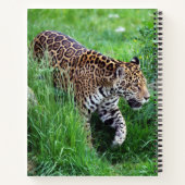 Leopard im Grasgürtel Notizblock (Rückseite)