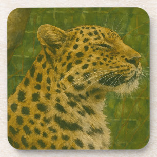 Leopard im Heiligtum Getränkeuntersetzer