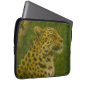 Leopard im Heiligtum Laptopschutzhülle (Vorne Rechts)