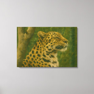 Leopard im Heiligtum Leinwanddruck