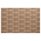 Leopard im orangefarbenen und braunen Hintergrund Stoff (Fat Quarter (45,7 x 55,9 cm))