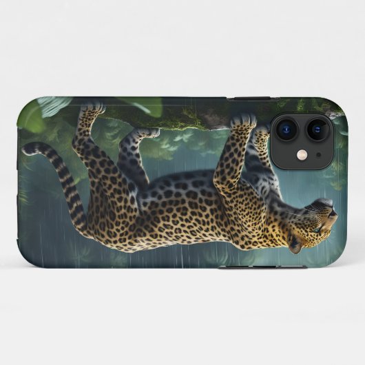 Leopard im Regenwald Case-Mate iPhone Hülle (Rückseite (Horizontal))