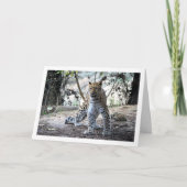 Leopard im Wald Karte (Vorderseite)