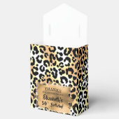 Leopard Imitate Foil Favor Box Geschenkschachtel (Geöffnet)