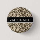 Leopard-Impfknopf Button (Vorderseite)