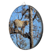 Leopard in einem Baum in Afrika Dartscheibe (Vorderseite rechts)