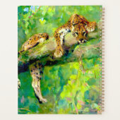 Leopard in einem Baum von Arthur Wardle Planer (Rückseite)