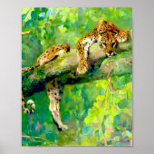 Leopard in einem Baum von Arthur Wardle Poster (Vorne)