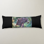 Leopard in einem sonnigen Dschungel Seitenschläferkissen (Rückseite)