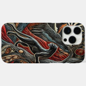 Leopard in farbenfroher Berglandschaft Case-Mate iPhone Hülle (Rückseite (Horizontal))